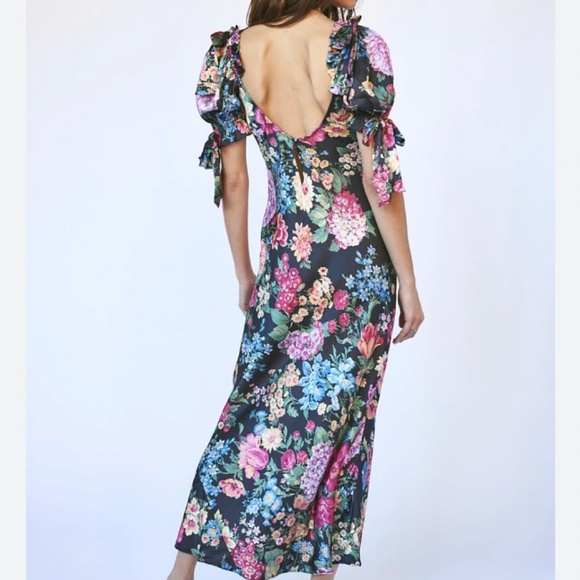 NEW Selkie The Puck Poet Slip Midi Dress - Picture 13 of 15